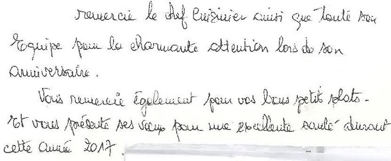 Témoignages clients ASSOH L'ORANGERIE